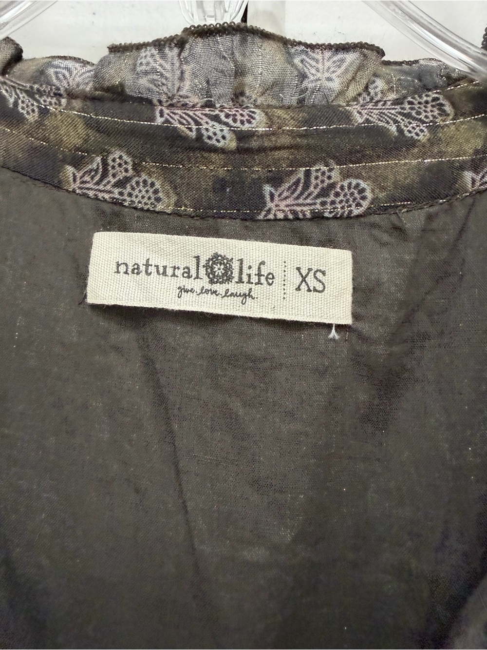 NATURAL LIFE Charcoal Floral Tiered Maxi Dress - Picture 2 of 6